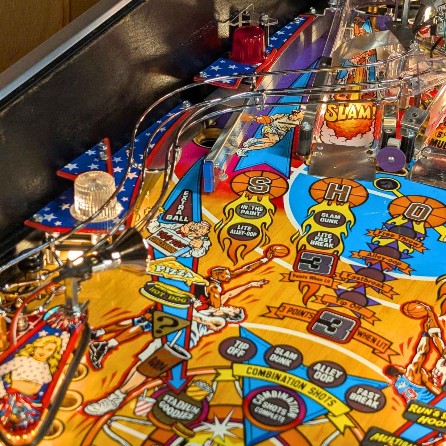 NBA Fastbreak Pinball Wavy Wireform