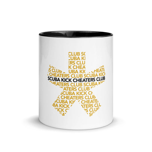 Scuba Kick Cheaters Club - Mug with Black Color Inside - Asterisk